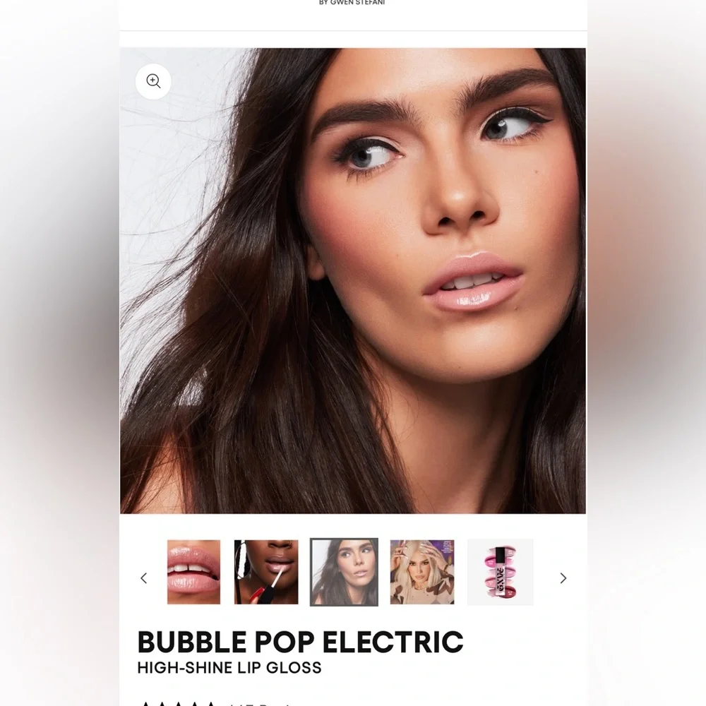 Gxve Bubble Pop Electric Lip Gloss SWEET TOOTH - Picture 4 of 5